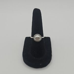 Size 5.5 Sterling Silver and Freshwater Pearl Ring
